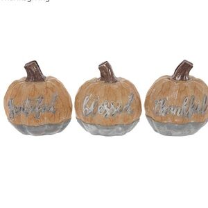Placecard holder  Pumpkins 3 count